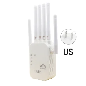 1200Mbps WiFi Repeater Wifi Amplifier Signal Wifi Extender Network Wi fi Booster 2.4G 5Ghz Long Range Wireless Wi-fi Repeater - US Plug